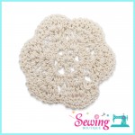 LACE - CROCHET-SIX PETAL-COTTON(CREAM)